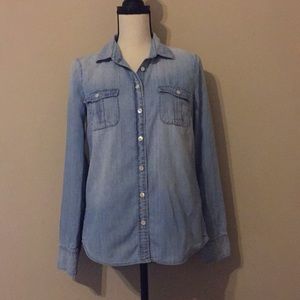 J Crew “The Keeper” Chambray Button Down
